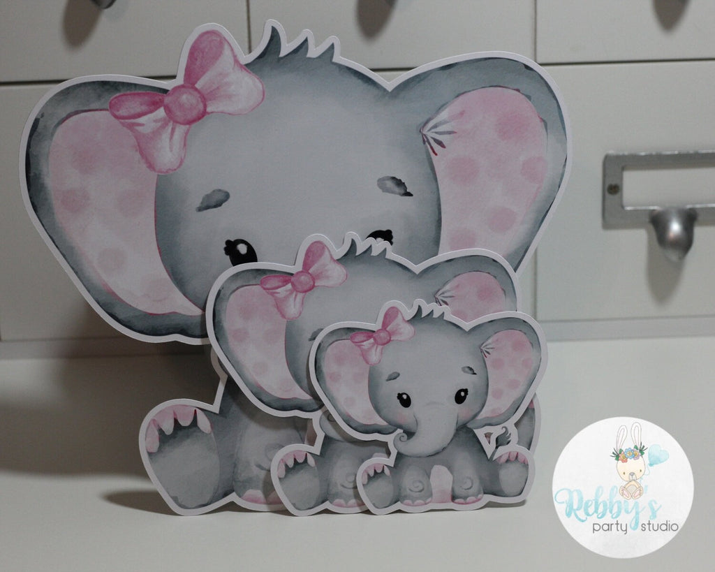 Baby Girl Elephant Cutouts