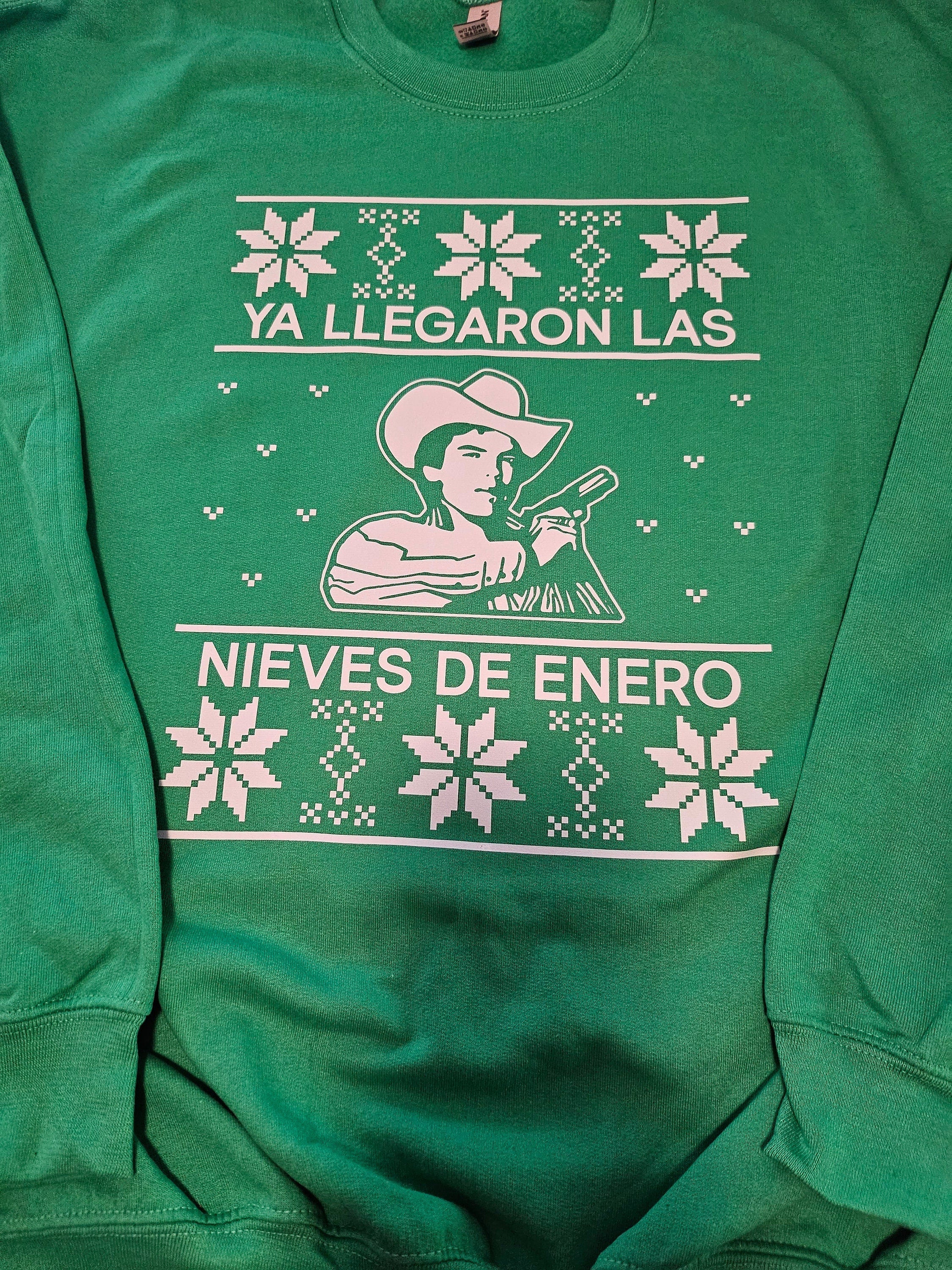 Nieves de Enero Corrido Adult Ugly Christmas Sweater