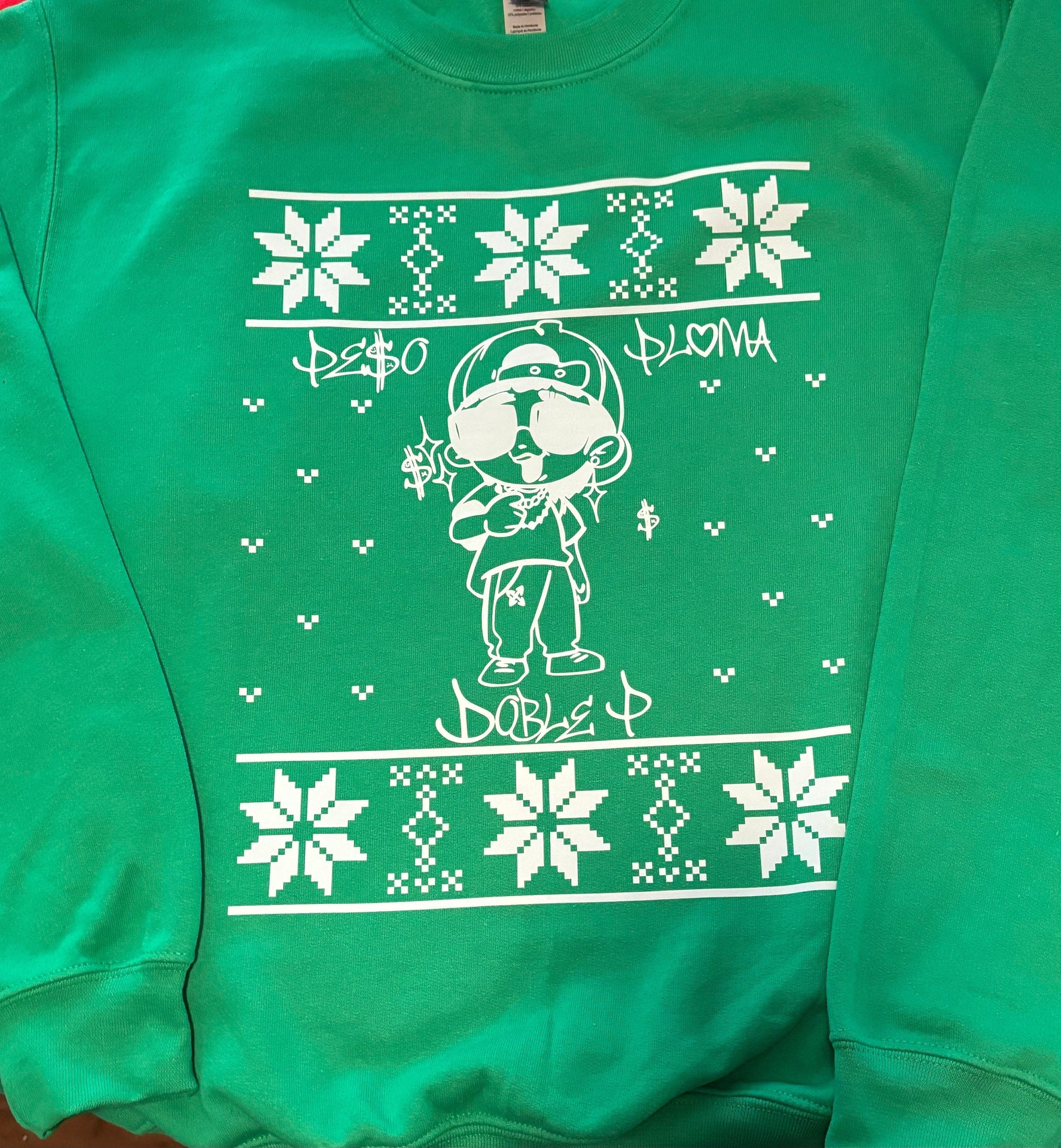 Baby Peso Doble P Adult Ugly Christmas Sweater, Adult Unisex Sweater