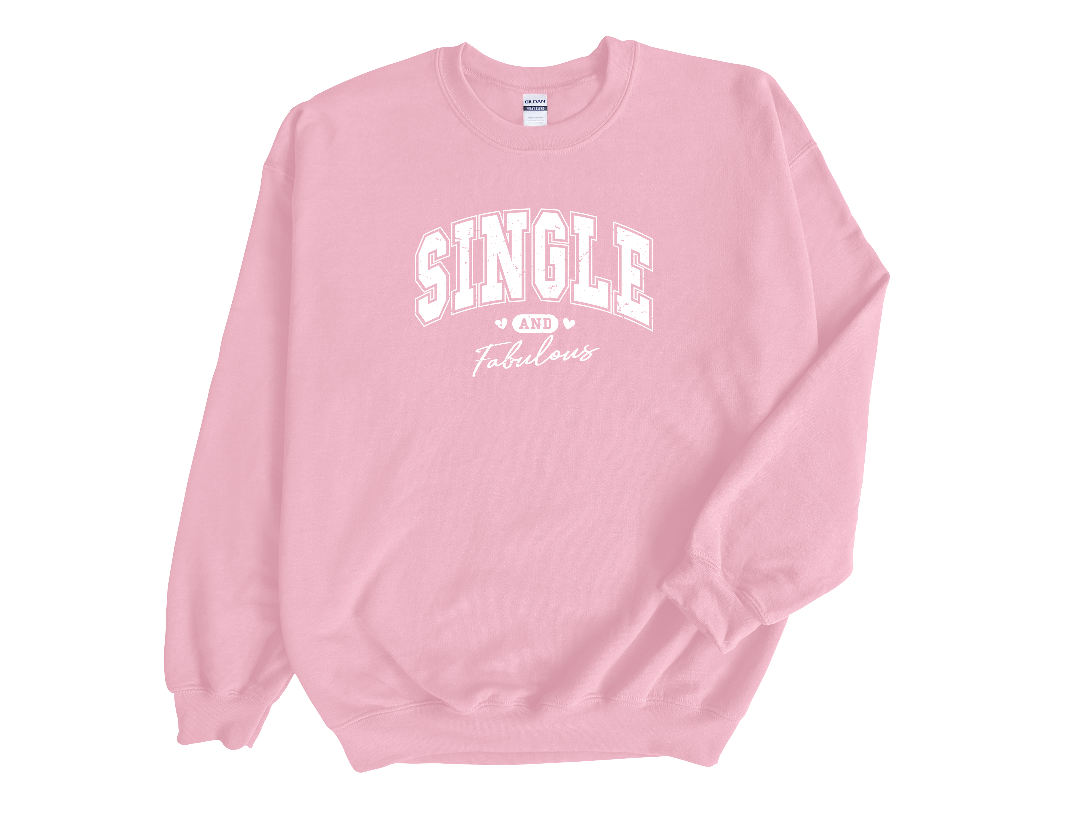 Single and Fabulous Valentines Sweatshirt, Adult Unisex Sweater