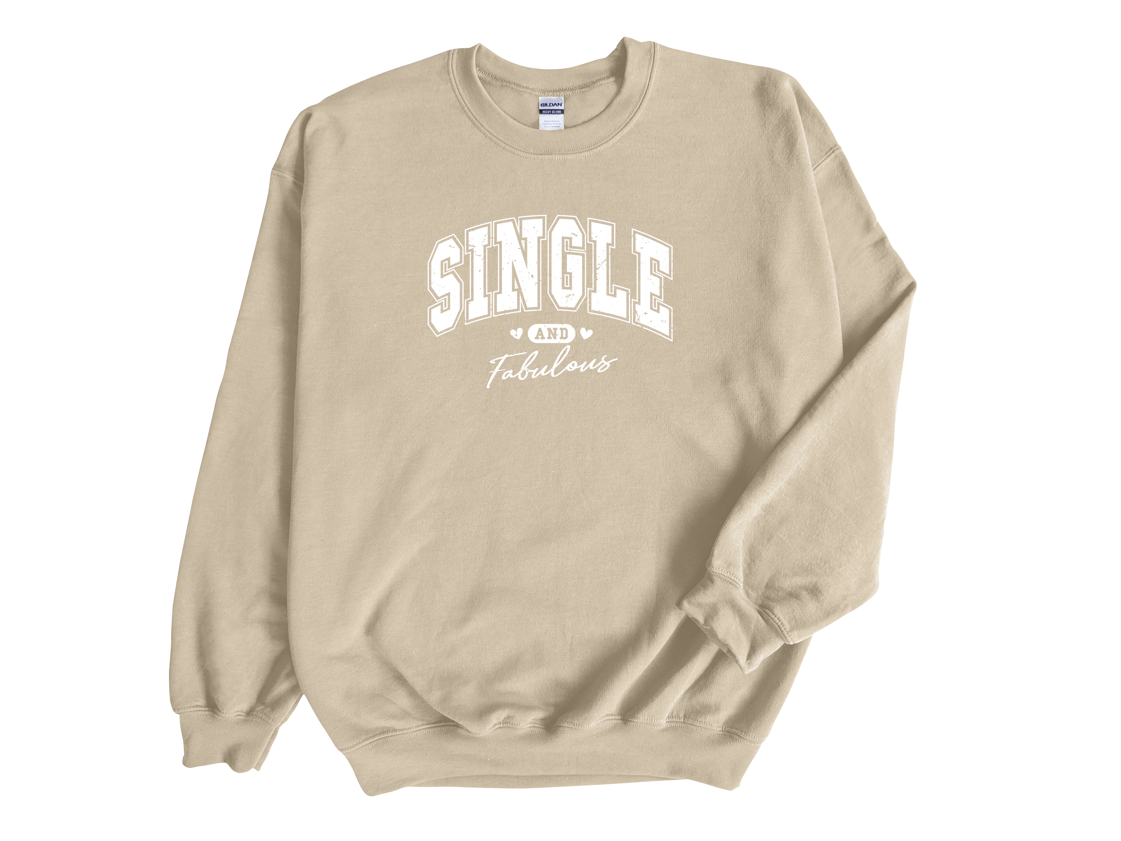 Single and Fabulous Valentines Sweatshirt, Adult Unisex Sweater