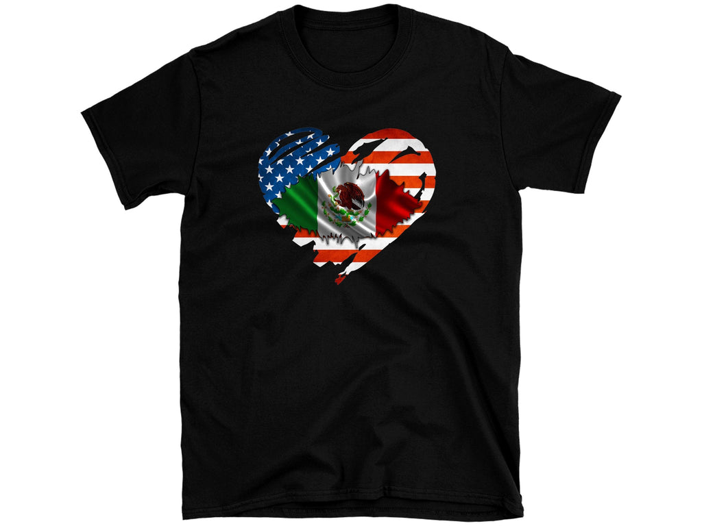 Mexican American Heart T-Shirt