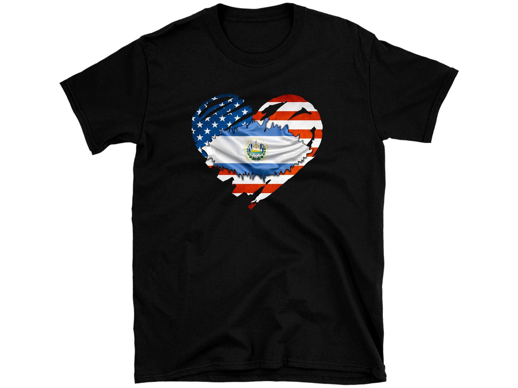 Salvadorean American Heart T-Shirt