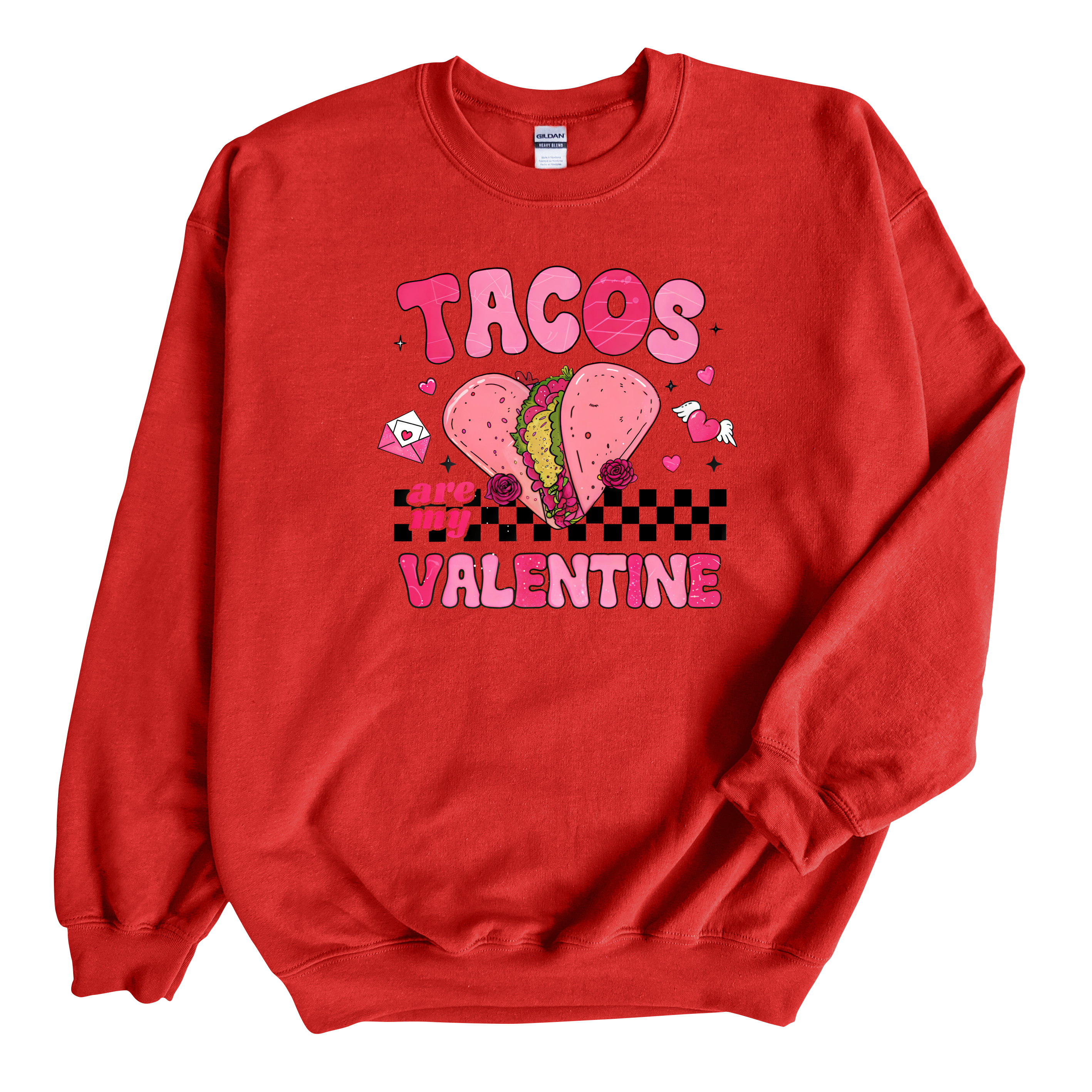 Tacos Are My Valentine Sweatshirt, Adult Unisex Sweater