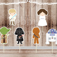 Space Wars Cupcake Toppers: Handmade Party Decorations (Set of 12)