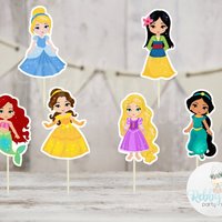 Fairy Tale Cupcake Toppers – Set of 12 Handmade Storybook Party Picks