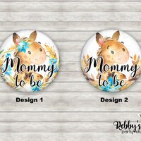 Farm Horse Baby Shower Pin: Personalized Button Badge