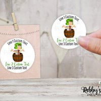 Personalized Round Stickers: Chavo Birthday - Party Favor Labels