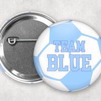 Soccer Ball Gender Reveal Pins: Team Pink vs Team Blue