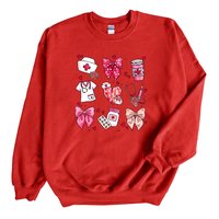 Valentine Nurse Coquette Sweatshirt | Unisex Gildan
