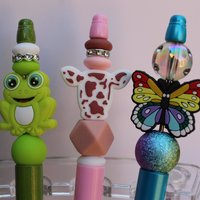 Animal Beaded Pens | Handmade Silicone Focal Pens | Choose Your Design