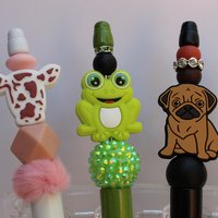 Animal Beaded Pens | Handmade Silicone Focal Pens | Choose Your Design