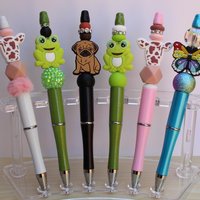 Animal Beaded Pens | Handmade Silicone Focal Pens | Choose Your Design