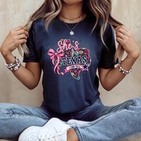 She’s From Texas Graphic Tee, Floral Cowgirl Shirt