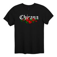 Chicana Red Roses Graphic T-Shirt