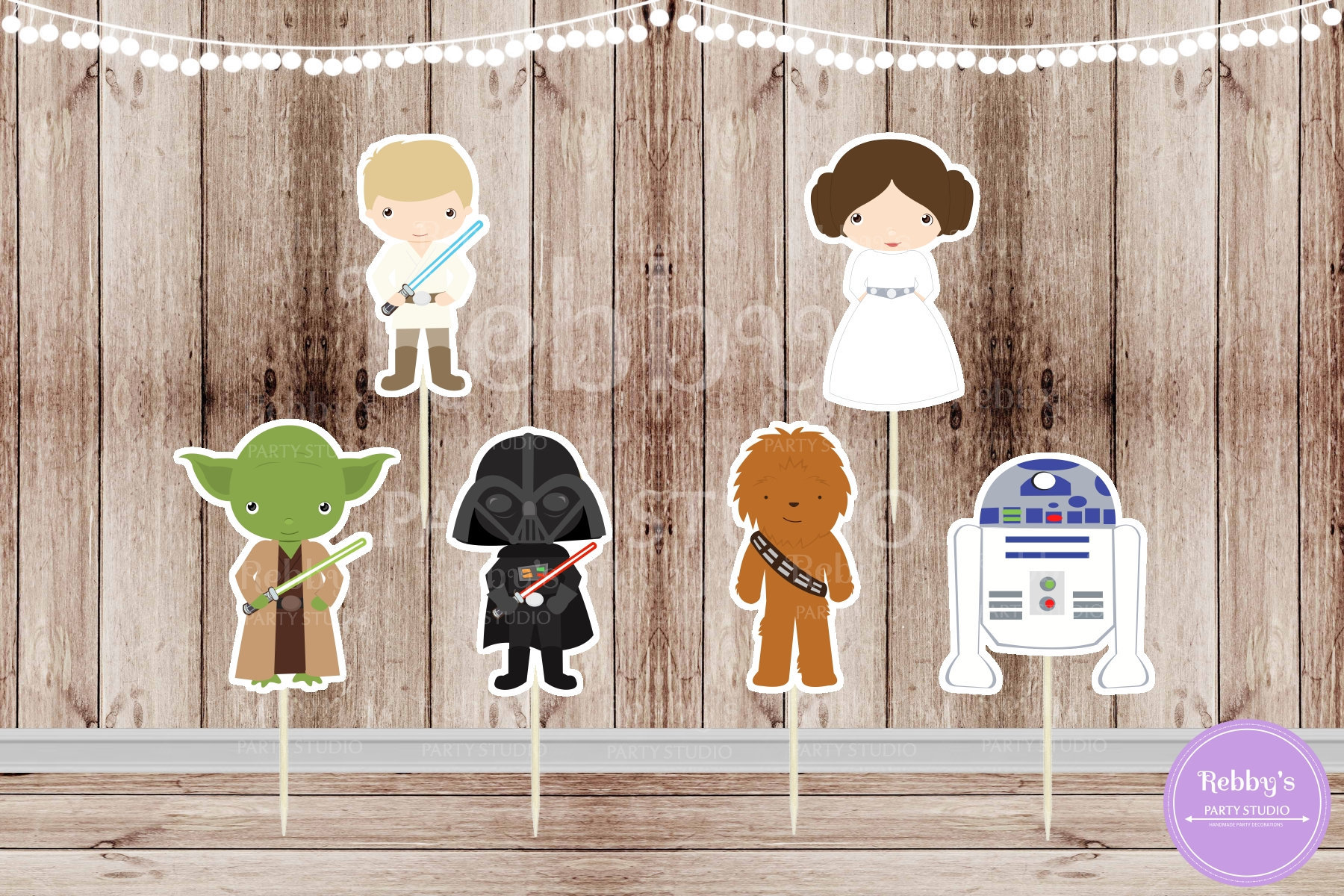 Space Wars Cupcake Toppers: Handmade Party Decorations (Set of 12)