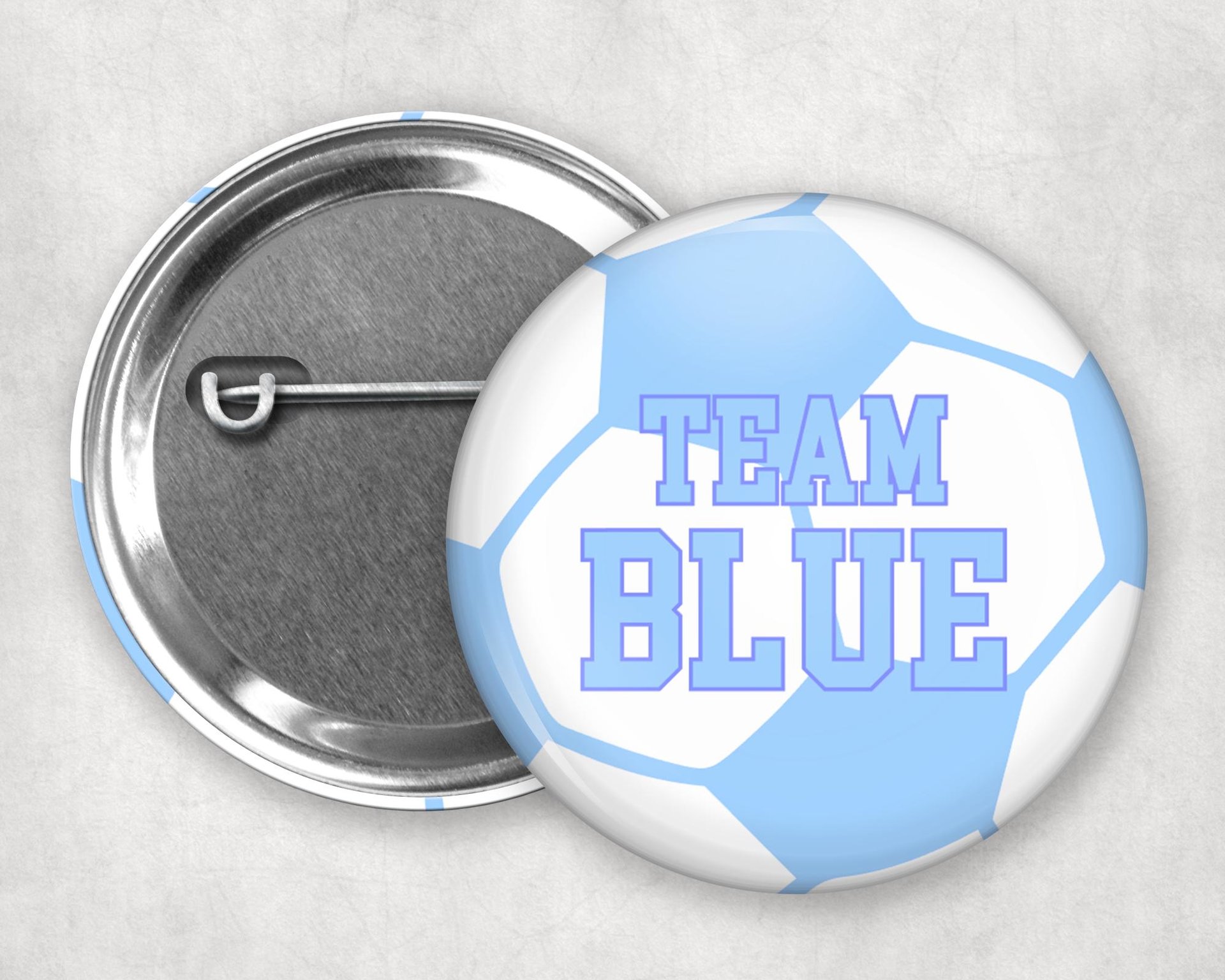 Soccer Ball Gender Reveal Pins: Team Pink vs Team Blue