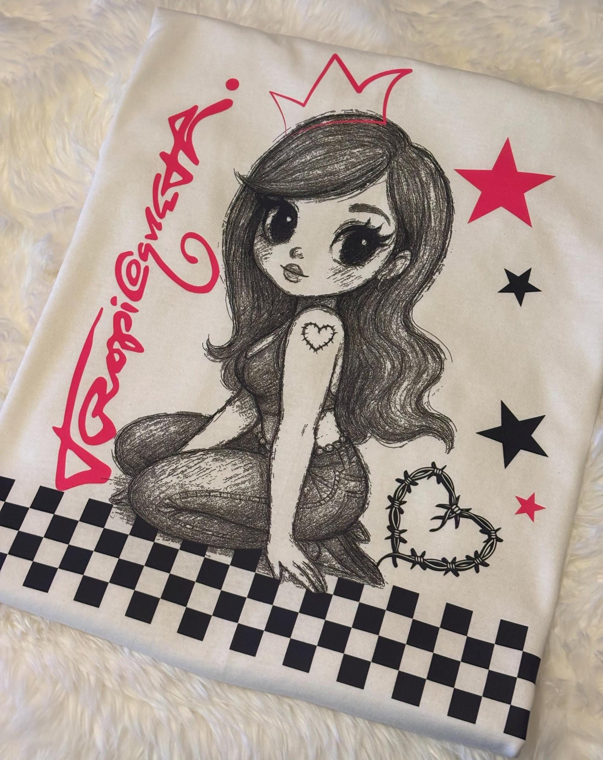 Latina Coqueta Style Graphic T-Shirt