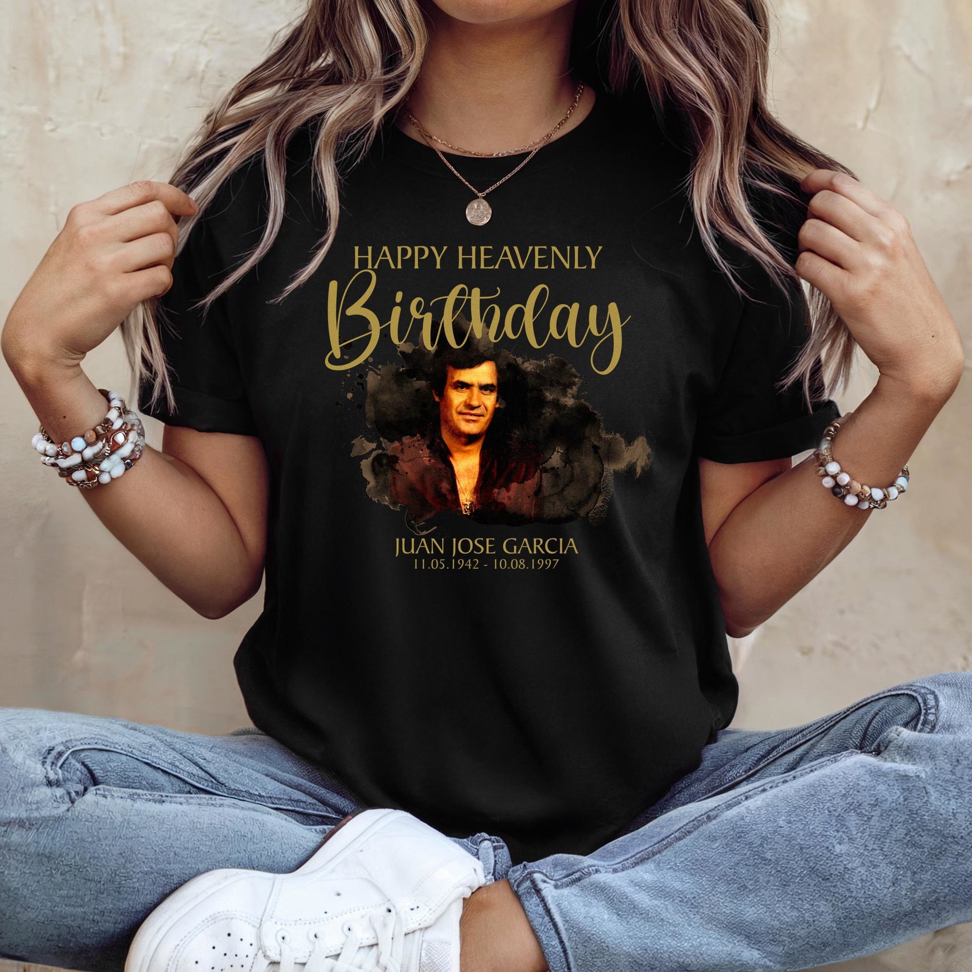 Happy Heavenly Birthday Memorial T-Shirt – Personalized Remembrance Tee