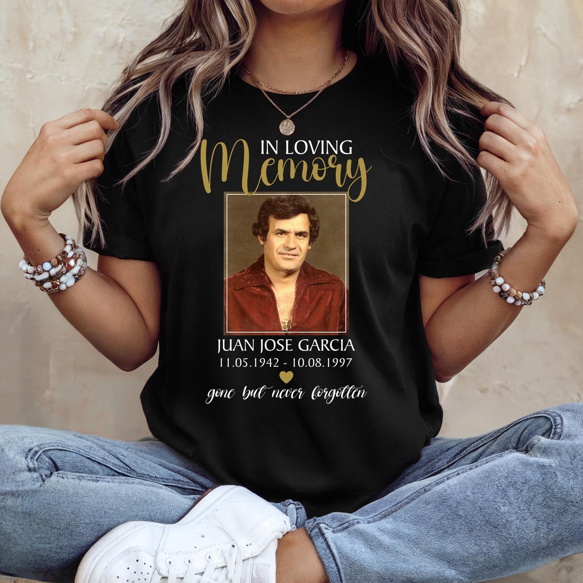 In Loving Memory Memorial Shirt – Personalized Photo Remembrance Tee