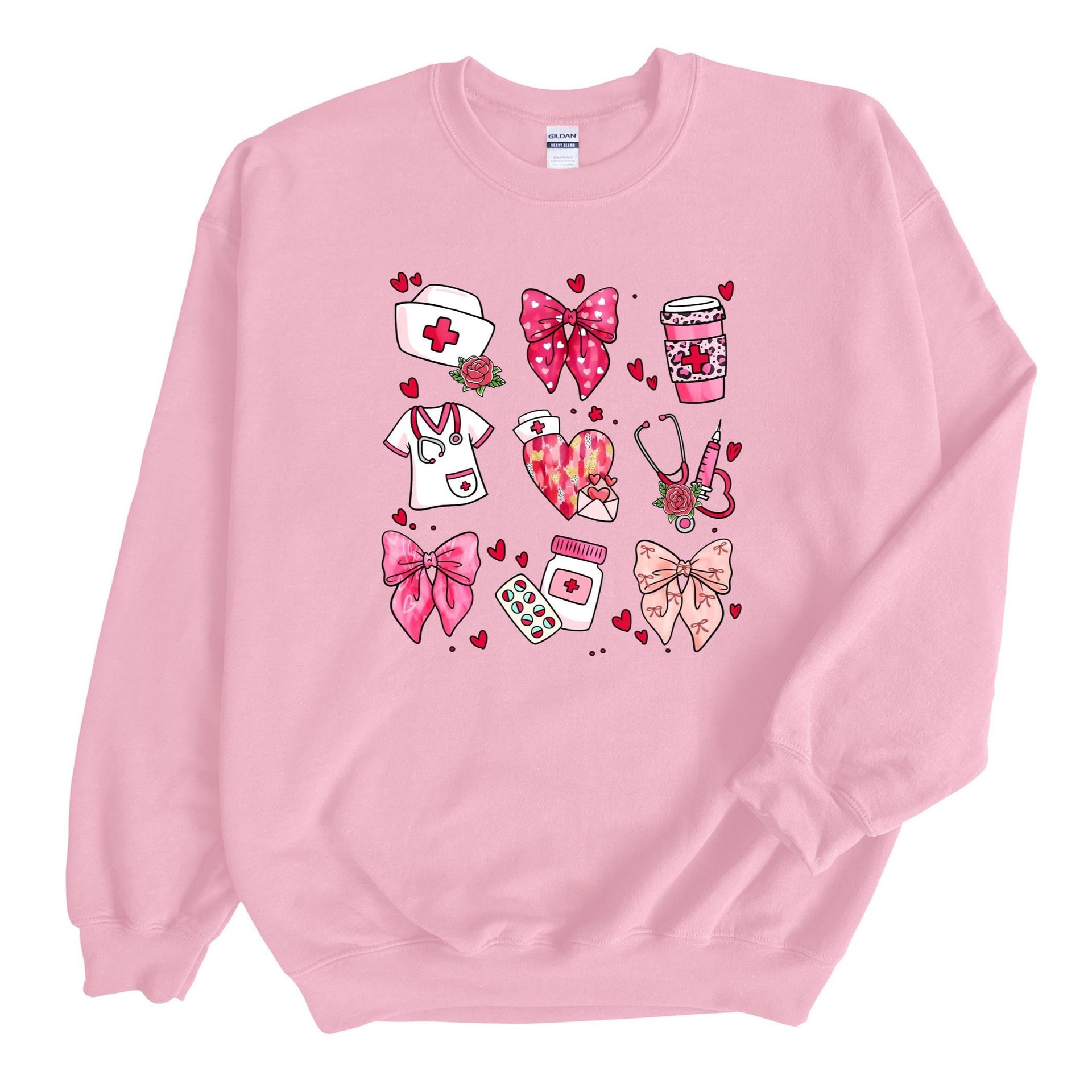 Valentine Nurse Coquette Sweatshirt | Unisex Gildan