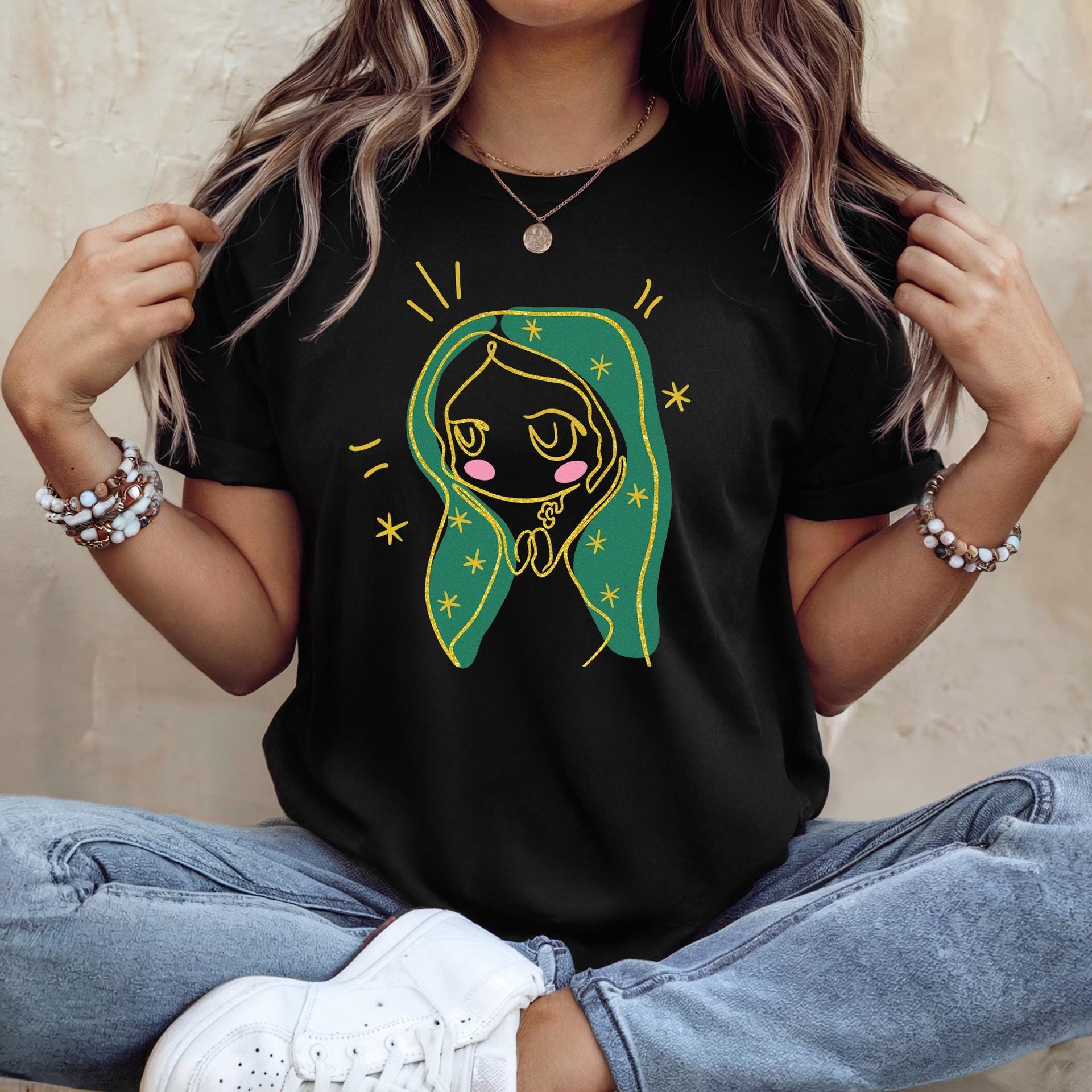 Virgencita Graphic T-Shirt – Virgen de Guadalupe Inspired Design