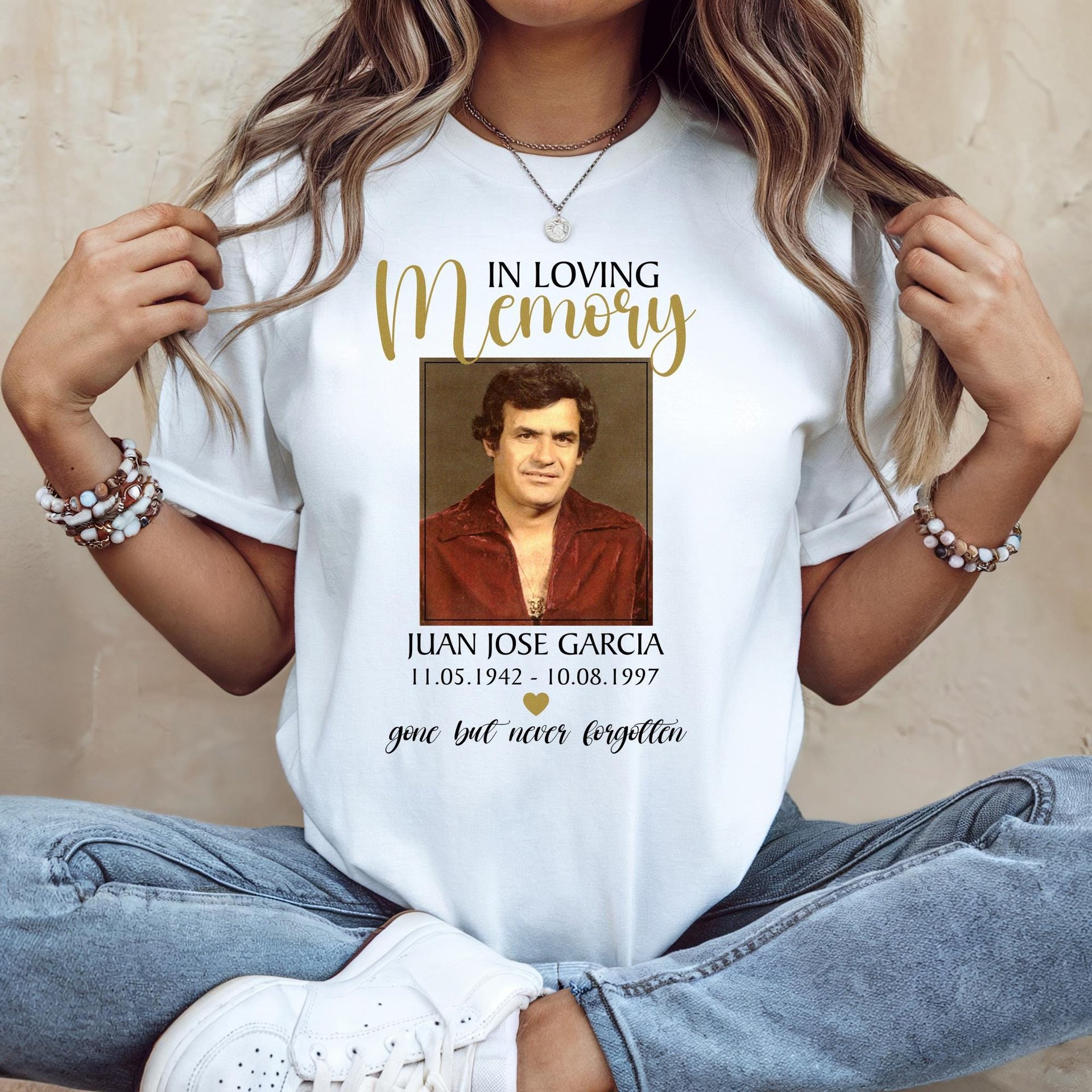 In Loving Memory Memorial Shirt – Personalized Photo Remembrance Tee
