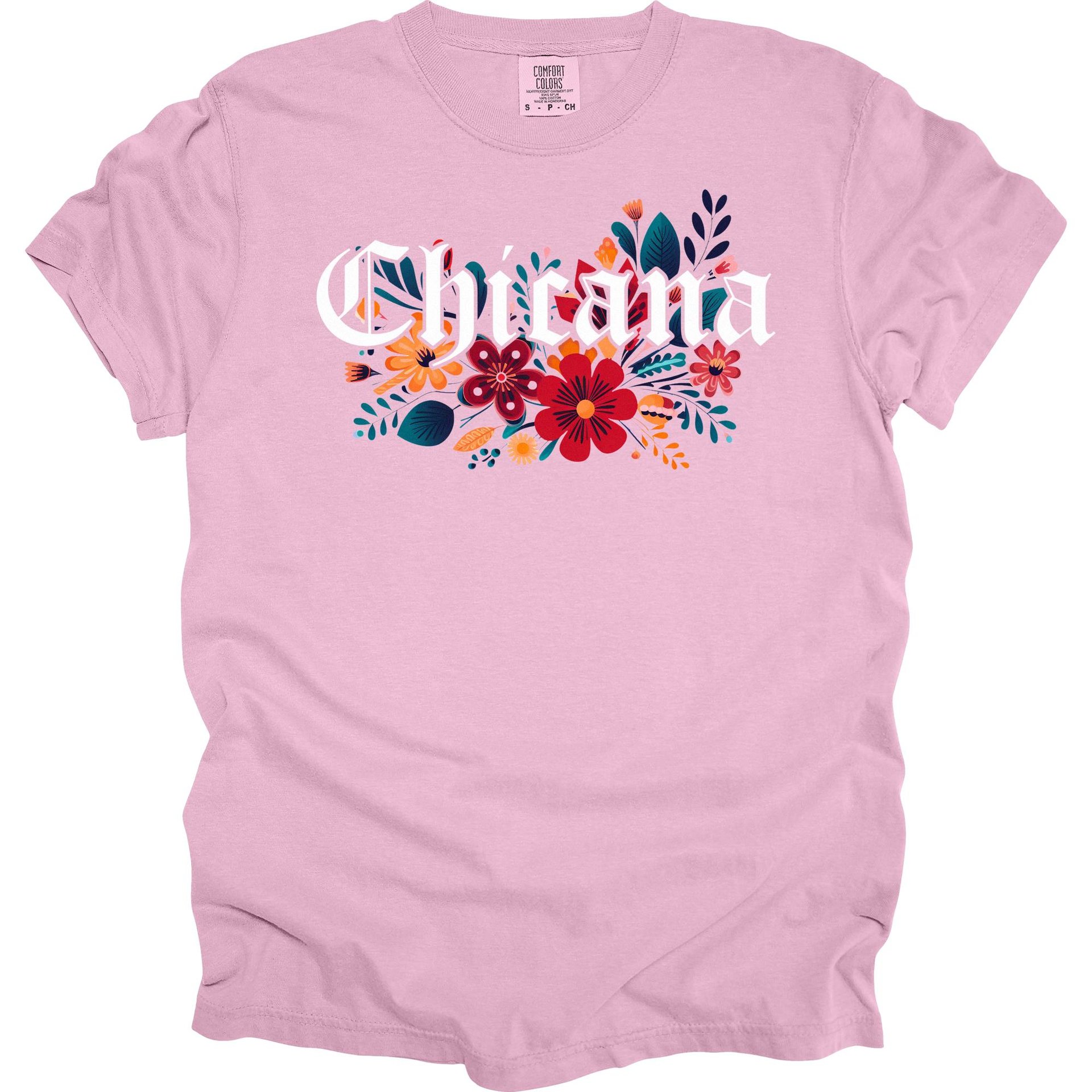 Chicana Floral Graphic Shirt | Cultural Design Tee