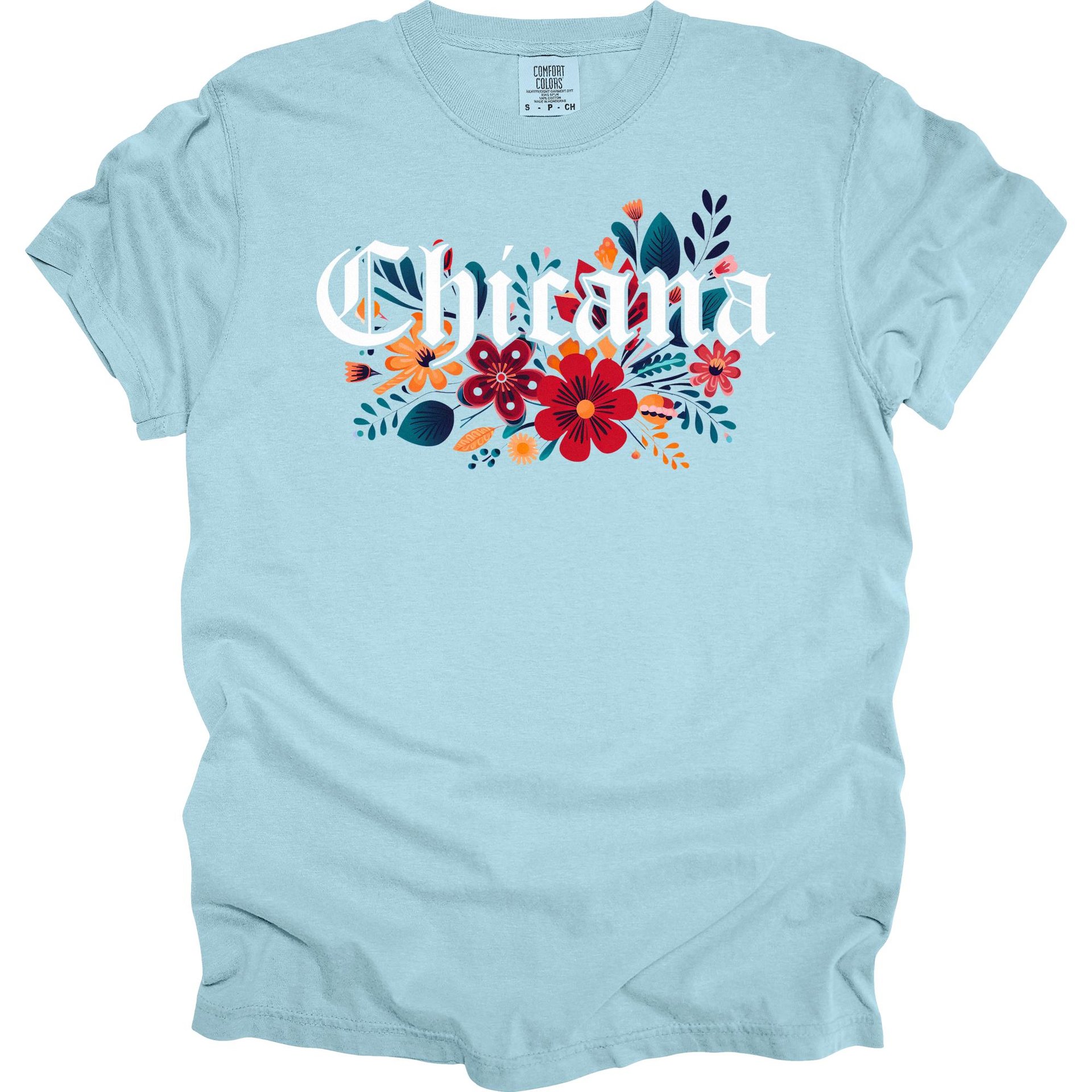 Chicana Floral Graphic Shirt | Cultural Design Tee