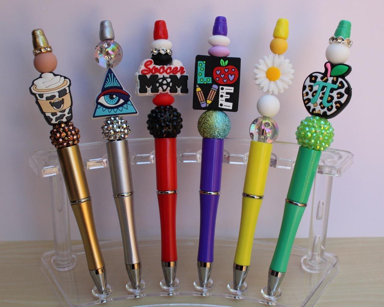 Novelty Beaded Pens | Handmade Silicone Focal Pens | Choose Your Design