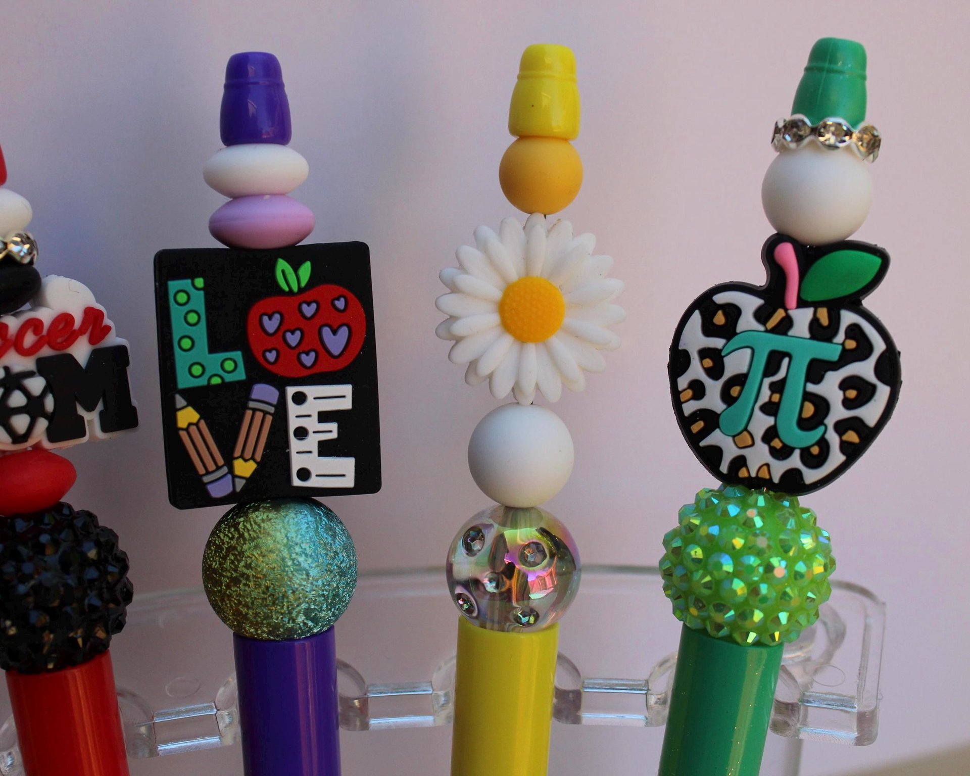 Novelty Beaded Pens | Handmade Silicone Focal Pens | Choose Your Design
