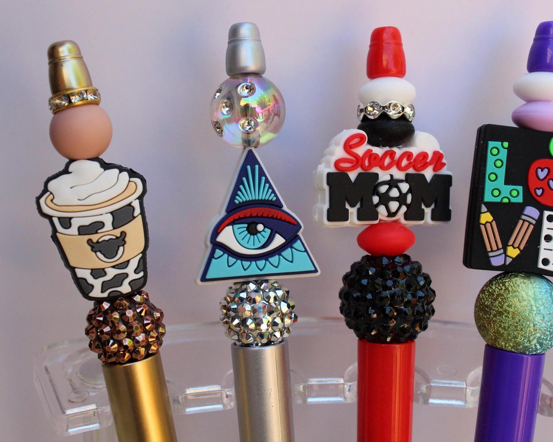 Novelty Beaded Pens | Handmade Silicone Focal Pens | Choose Your Design