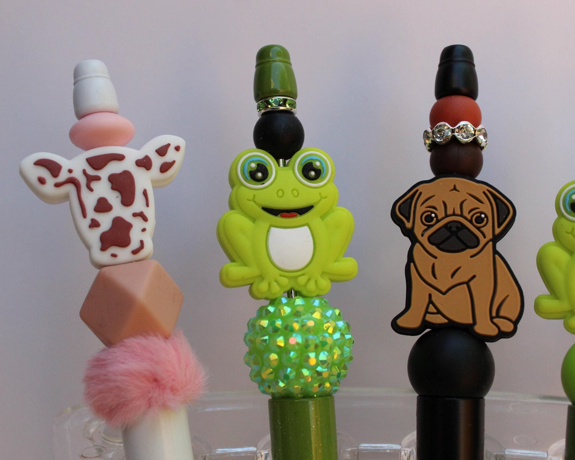 Animal Beaded Pens | Handmade Silicone Focal Pens | Choose Your Design