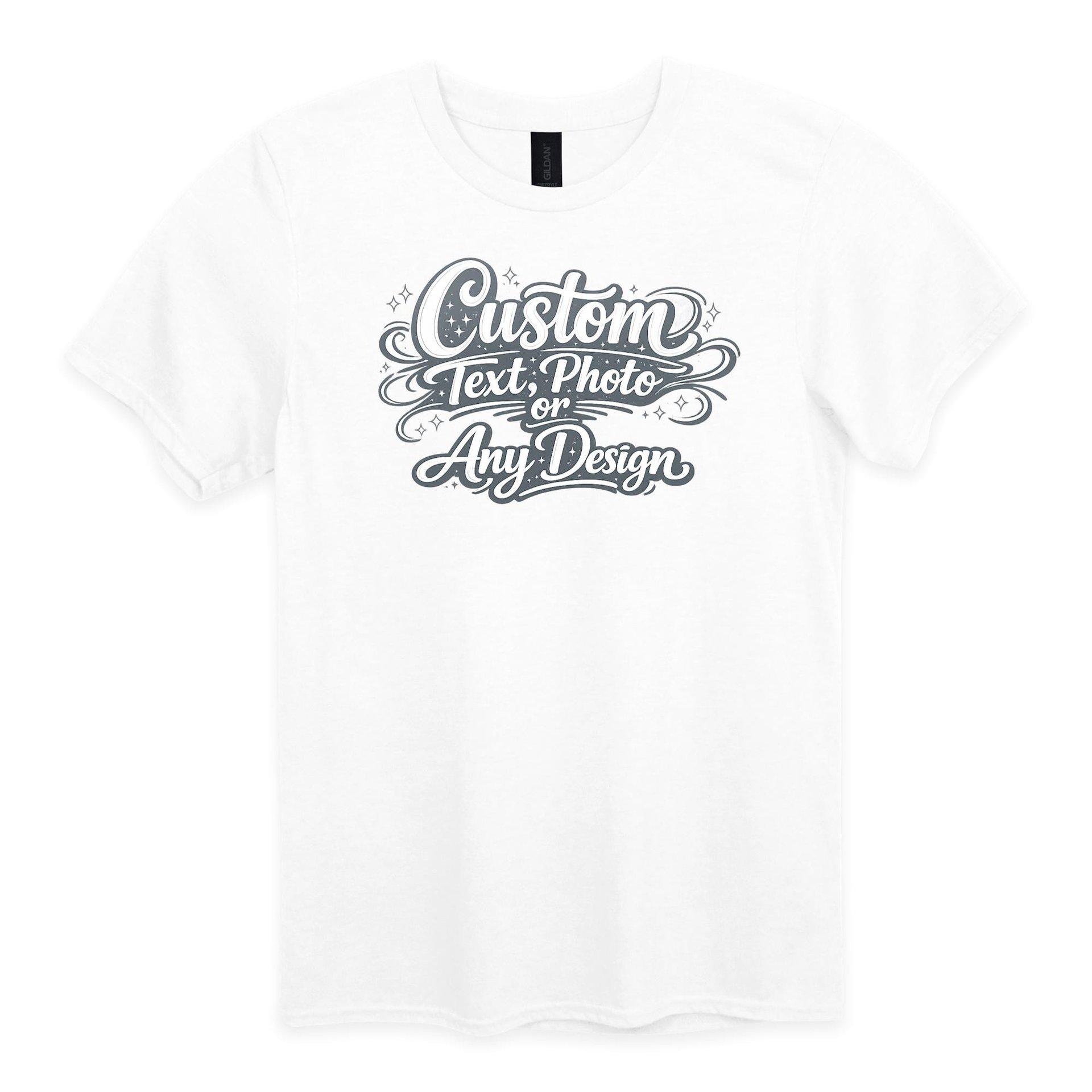 Custom Gildan Softstyle Adult Unisex Shirt | Personalized Photo or Text Graphic Tee