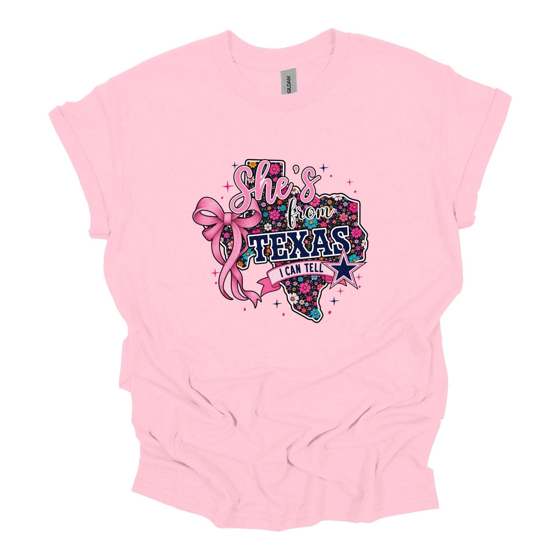 She’s From Texas Graphic Tee, Floral Cowgirl Shirt