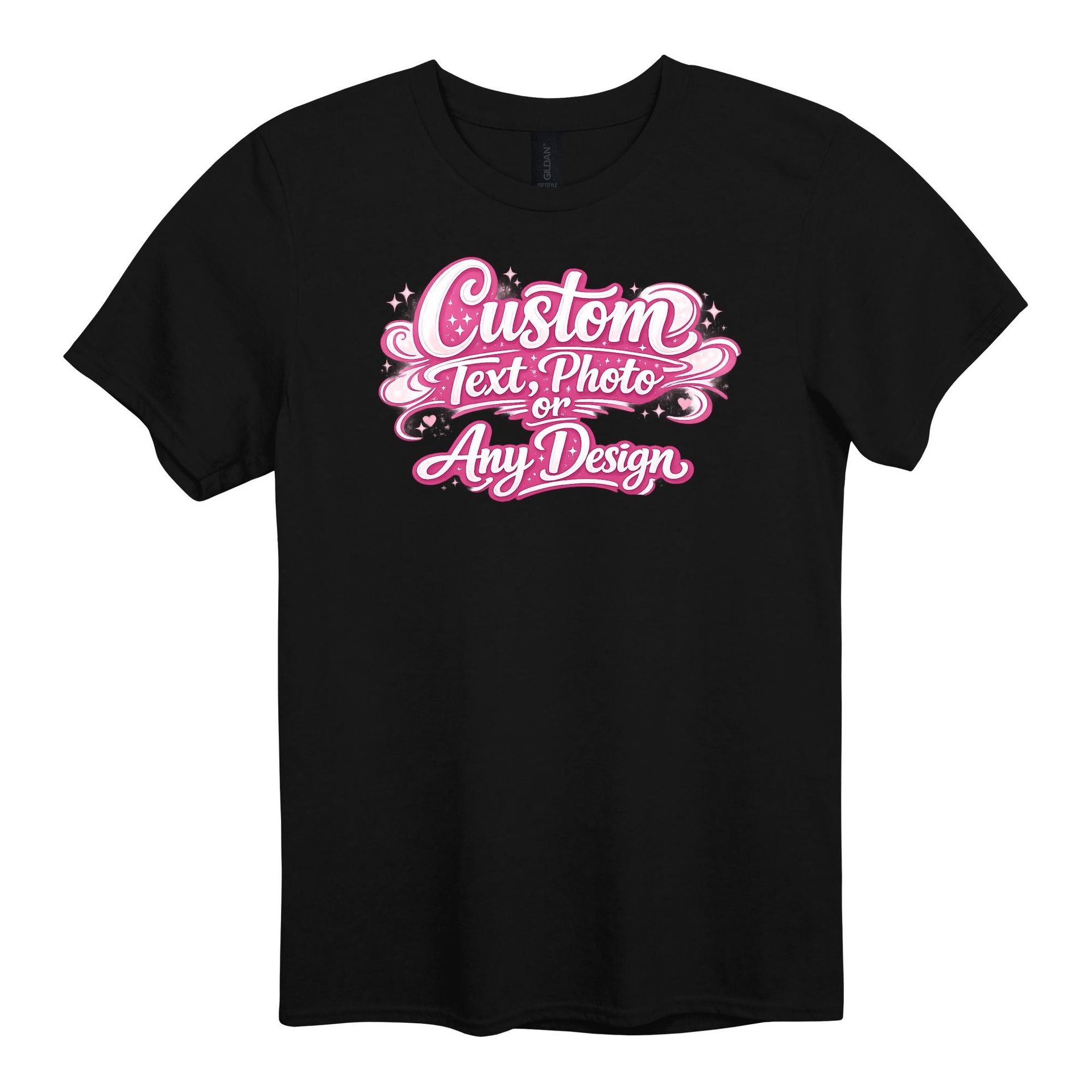 Custom Gildan Softstyle Adult Unisex Shirt | Personalized Photo or Text Graphic Tee
