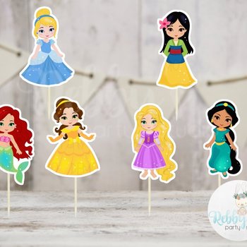 Fairy Tale Cupcake Toppers – Set of 12 Handmade Storybook Party Picks