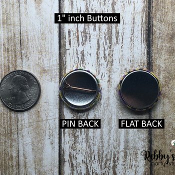 Soccer Ball Gender Reveal Pin Buttons: Pink & Blue Party Favors