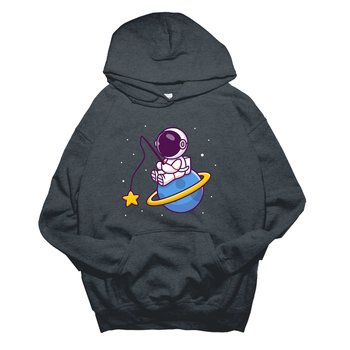 Astronaut Fishing in Space Hoodie