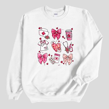 Valentine Nurse Coquette Sweatshirt | Unisex Gildan