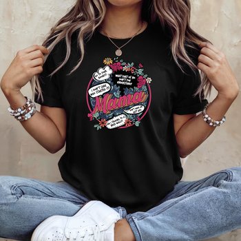 Mama Graphic T-Shirt – Funny Mom Sayings Floral Design