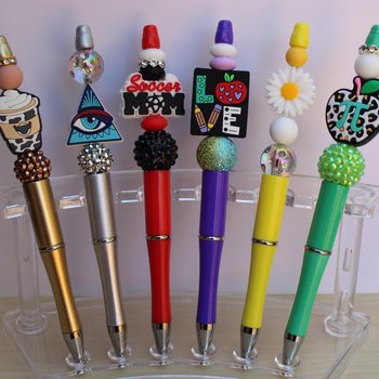 Novelty Beaded Pens | Handmade Silicone Focal Pens | Choose Your Design