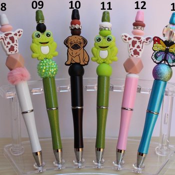 Animal Beaded Pens | Handmade Silicone Focal Pens | Choose Your Design
