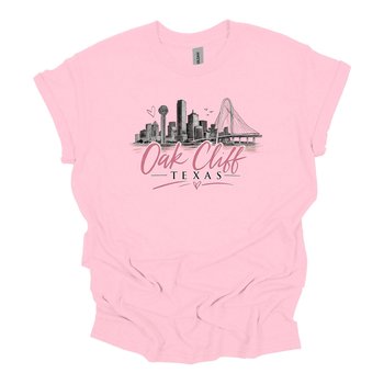Oak Cliff Texas Graphic Tee, Dallas Skyline Shirt