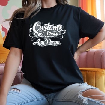 Custom Gildan Softstyle Adult Unisex Shirt | Personalized Photo or Text Graphic Tee
