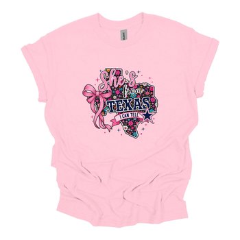 She’s From Texas Graphic Tee, Floral Cowgirl Shirt